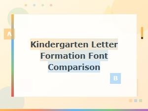 The Best Kindergarten Fonts for Letter Formation